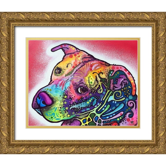 Dean Russo Collection 32x26 Gold Ornate Wood Framed with Double Matting Museum Art Print Titled - How I See It