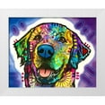 thumbnail image 1 of Dean Russo Collection 32x26 White Modern Wood Framed Museum Art Print Titled - Heartfelt Retriever, 1 of 4