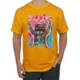 thumbnail image 1 of Dean Russo Cosmic Panda Animal Lover Men's Graphic T-Shirt, Gold, 4X-Large, 1 of 6