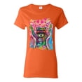thumbnail image 1 of Dean Russo Cosmic Trash Panda Animal Lover Womens Graphic T-Shirt, Orange, XX-Large, 1 of 6