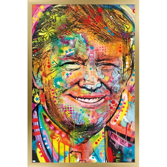 Dean Russo - Donald Trump Wall Poster, 14.725" x 22.375" Framed