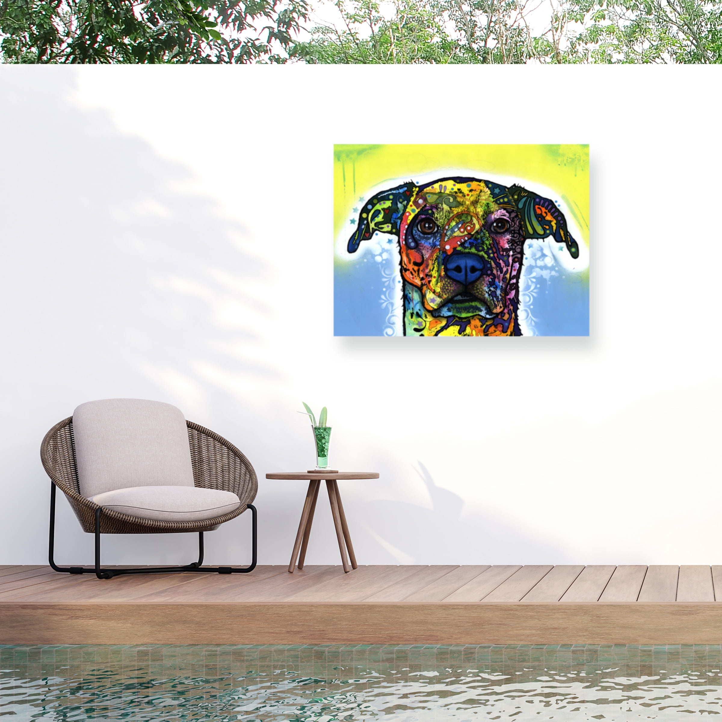 Dean Russo 'Fiesta' Outdoor Canvas 35x47