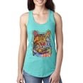 thumbnail image 1 of Dean Russo If Cats Could Talk Cat Lover Ladies Racerback Tank Top, Tahiti Blue, Medium, 1 of 6