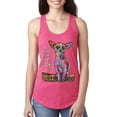 thumbnail image 1 of Dean Russo In My Mind Dog Lover Ladies Racerback Tank Top, Hot Pink, Small, 1 of 6