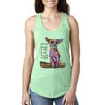 thumbnail image 1 of Dean Russo In My Mind Dog Lover Ladies Racerback Tank Top, Mint, Medium, 1 of 6