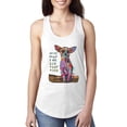 thumbnail image 1 of Dean Russo In My Mind Dog Lover Ladies Racerback Tank Top, White, X-Large, 1 of 6