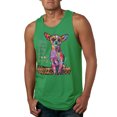 thumbnail image 1 of Dean Russo In My Mind Dog Lover Mens Graphic Tank Top, Kelly, X-Large, 1 of 6