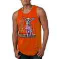 thumbnail image 1 of Dean Russo In My Mind Dog Lover Mens Graphic Tank Top, Orange, Medium, 1 of 6