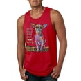 thumbnail image 1 of Dean Russo In My Mind Dog Lover Mens Graphic Tank Top, Red, X-Large, 1 of 6