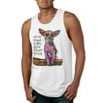 thumbnail image 1 of Dean Russo In My Mind Dog Lover Mens Graphic Tank Top, White, X-Large, 1 of 6