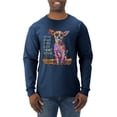 thumbnail image 1 of Dean Russo In My Mind Dog Lover Mens Long Sleeve Shirt, Vintage Heather Navy, Medium, 1 of 6