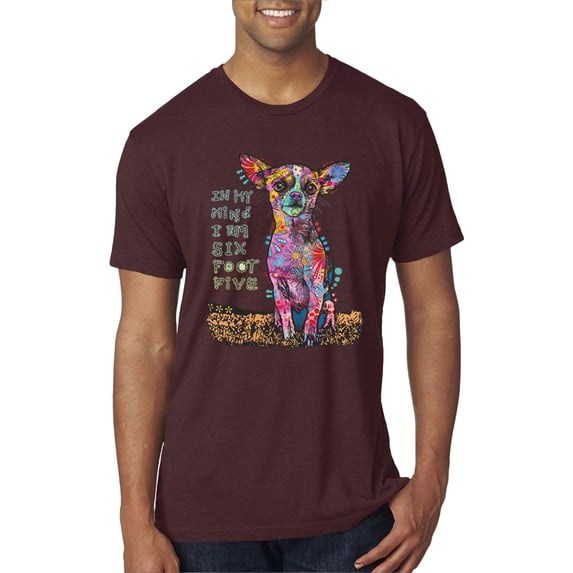 Dean Russo In My Mind Dog Lover Mens Premium Tri Blend T-Shirt, Cardinal, XX-Large