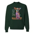 thumbnail image 1 of Dean Russo In My Mind Dog Lover Unisex Crewneck Graphic Sweatshirt, Forest Green, Small, 1 of 6
