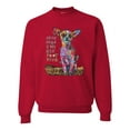thumbnail image 1 of Dean Russo In My Mind Dog Lover Unisex Crewneck Graphic Sweatshirt, Red, XX-Large, 1 of 6