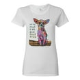 thumbnail image 1 of Dean Russo In My Mind Dog Lover Womens Graphic T-Shirt, White, 3X-Large, 1 of 6