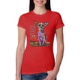 thumbnail image 1 of Dean Russo In My Mind Dog Lover Womens Slim Fit Junior Tee, Red, Small, 1 of 6