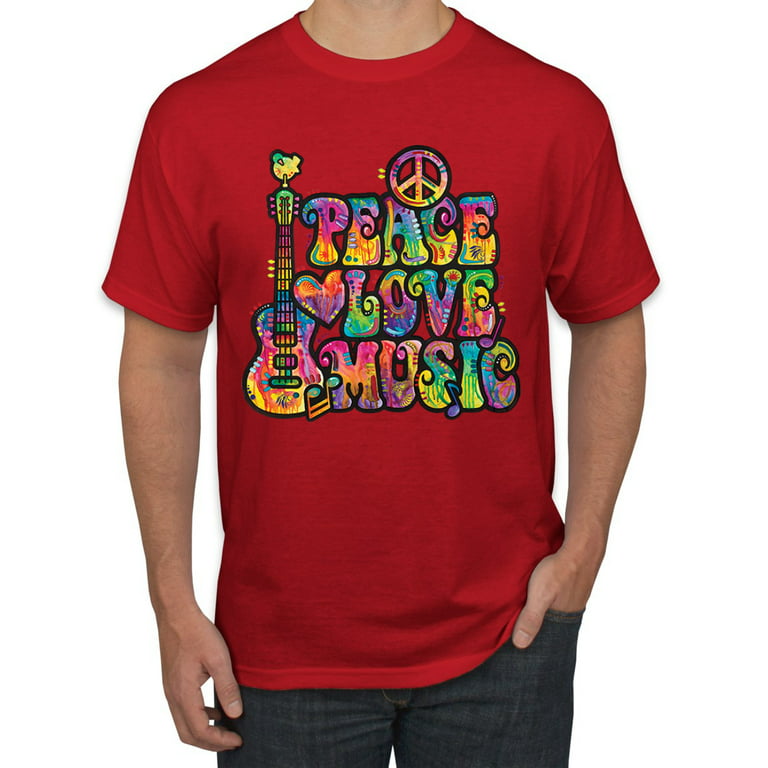 peace love music' Men's T-Shirt