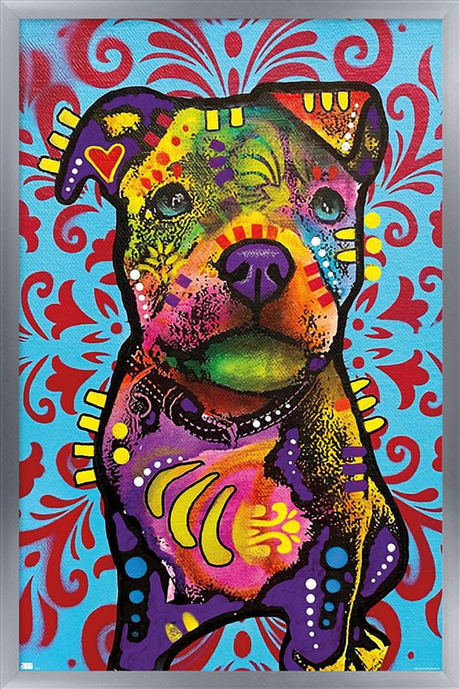 Dean Russo - Pittie Pup Wall Poster, 22.375" x 34" Framed