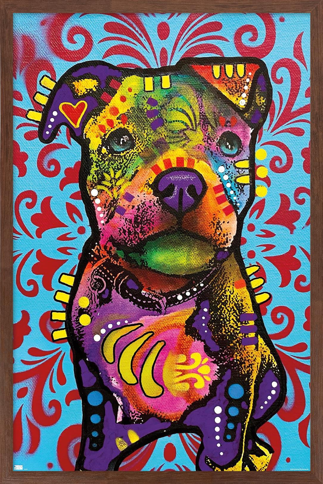 Dean Russo - Pittie Pup Wall Poster, 22.375" x 34" Framed