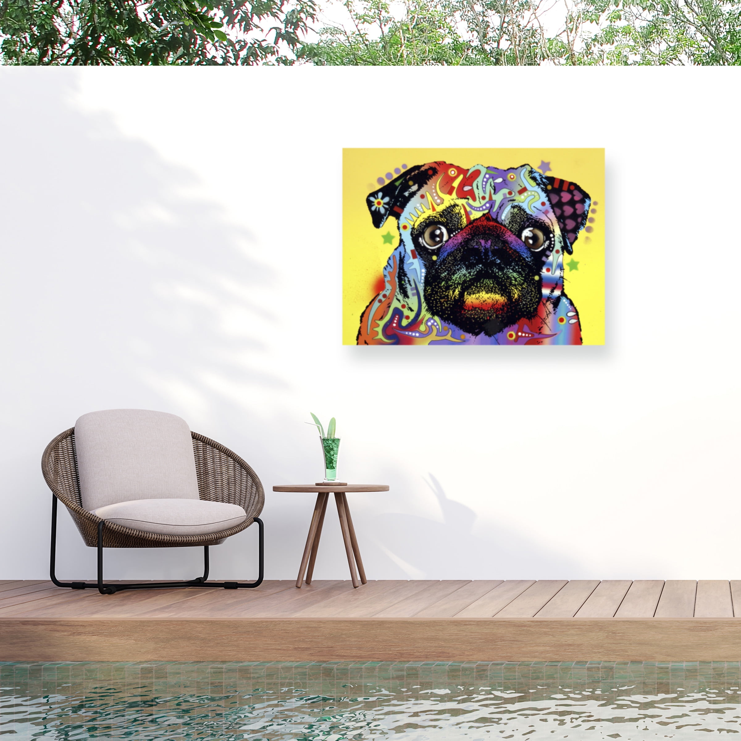 Dean Russo 'Pug' Outdoor All-Weather Wall Decor
