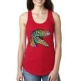 thumbnail image 1 of Dean Russo Raptor Animal Lover Ladies Racerback Tank Top, Red, Small, 1 of 6