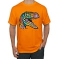thumbnail image 1 of Dean Russo Raptor Animal Lover Men's Graphic T-Shirt, Orange, Small, 1 of 6