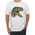 thumbnail image 1 of Dean Russo Raptor Animal Lover Men's Graphic T-Shirt, White, Large, 1 of 6