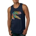 thumbnail image 1 of Dean Russo Raptor Animal Lover Mens Graphic Tank Top, Navy, Medium, 1 of 6