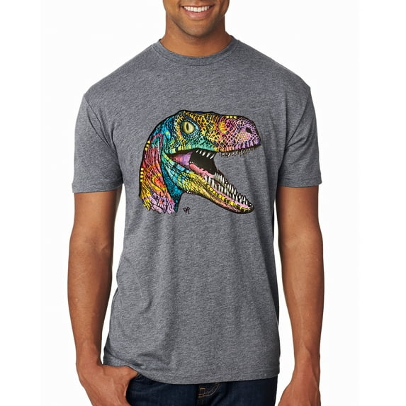 Dean Russo Raptor Animal Lover Mens Premium Tri Blend T-Shirt, Premium Heather, XX-Large