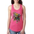 thumbnail image 1 of Dean Russo Some Angels Dog Lover Ladies Racerback Tank Top, Hot Pink, Large, 1 of 6