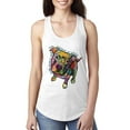 thumbnail image 1 of Dean Russo Some Angels Dog Lover Ladies Racerback Tank Top, White, Small, 1 of 6