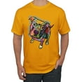thumbnail image 1 of Dean Russo Some Angels Dog Lover Men's Graphic T-Shirt, Gold, 3X-Large, 1 of 6