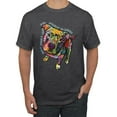 thumbnail image 1 of Dean Russo Some Angels Dog Lover Men's Graphic T-Shirt, Heather Black, X-Large, 1 of 6