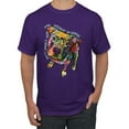thumbnail image 1 of Dean Russo Some Angels Dog Lover Men's Graphic T-Shirt, Purple, 3X-Large, 1 of 6