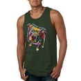 thumbnail image 1 of Dean Russo Some Angels Dog Lover Mens Graphic Tank Top, Forest Green, 3X-Large, 1 of 6