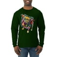 thumbnail image 1 of Dean Russo Some Angels Dog Lover Mens Long Sleeve Shirt, Forest Green, Small, 1 of 6