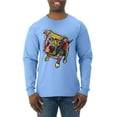 thumbnail image 1 of Dean Russo Some Angels Dog Lover Mens Long Sleeve Shirt, Light Blue, Large, 1 of 6