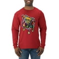 thumbnail image 1 of Dean Russo Some Angels Dog Lover Mens Long Sleeve Shirt, Red, XX-Large, 1 of 6