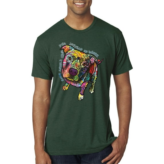 Dean Russo Some Angels Dog Lover Mens Premium Tri Blend T-Shirt, Forest Green, XX-Large