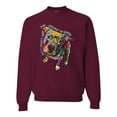 thumbnail image 1 of Dean Russo Some Angels Dog Lover Unisex Crewneck Graphic Sweatshirt, Maroon, Medium, 1 of 6