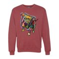 thumbnail image 1 of Dean Russo Some Angels Dog Lover Unisex Crewneck Graphic Sweatshirt, Vintage Heather Red, Medium, 1 of 6
