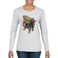 thumbnail image 1 of Dean Russo Some Angels Dog Lover Womens Graphic Long Sleeve T-Shirt, White, Small, 1 of 6