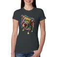 thumbnail image 1 of Dean Russo Some Angels Dog Lover Womens Slim Fit Junior Tee, Dark Grey, Large, 1 of 6