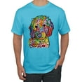 thumbnail image 1 of Dean Russo Sweet Poodle Dog Lover Men's Graphic T-Shirt, Light Turquoise, X-Large, 1 of 6