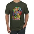 thumbnail image 1 of Dean Russo Sweet Poodle Dog Lover Men's Graphic T-Shirt, Military Green, Small, 1 of 6