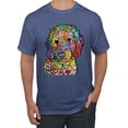 thumbnail image 1 of Dean Russo Sweet Poodle Dog Lover Men's Graphic T-Shirt, Vintage Heather Blue, Large, 1 of 6