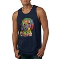 thumbnail image 1 of Dean Russo Sweet Poodle Dog Lover Mens Graphic Tank Top, Navy, Large, 1 of 6