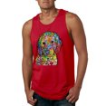 thumbnail image 1 of Dean Russo Sweet Poodle Dog Lover Mens Graphic Tank Top, Red, X-Large, 1 of 6