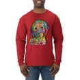 thumbnail image 1 of Dean Russo Sweet Poodle Dog Lover Mens Long Sleeve Shirt, Red, Medium, 1 of 6