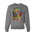 thumbnail image 1 of Dean Russo Sweet Poodle Dog Lover Unisex Crewneck Graphic Sweatshirt, Heather Grey, Medium, 1 of 6